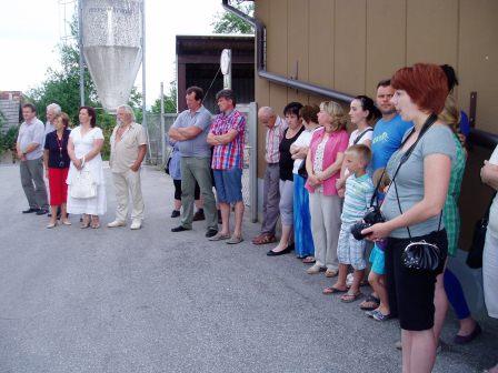 KNOBLEHARJEVO 2012 - Odkritje 3. likovne razstave sekcije KS Bučka - Ambrozzia ter odkritje kipa Martina Kebra 1